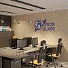 Дизайн офиса компании Orion-Glass в современном стиле
