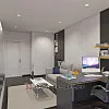 Дизайн кабінету в стилі мінімалізм