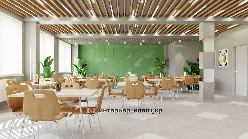 Дизайн столовой для «Графия Украина» группы «ММ Пекеджинг» в г. Черкассы.