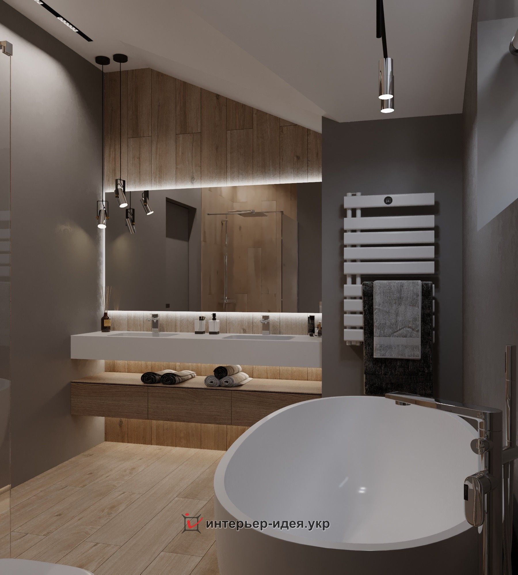 Ванная комната – дизайн проект настроит вас на нужный ритм