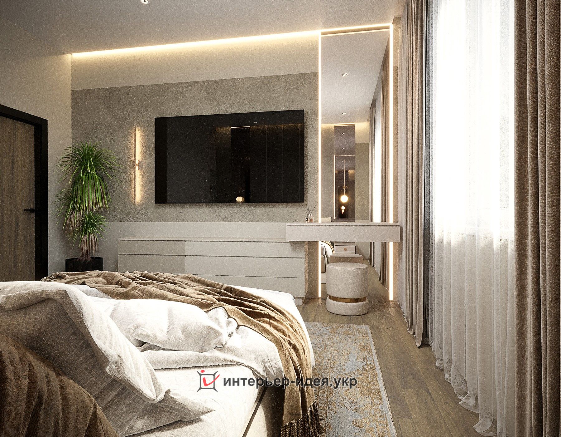 Дизайн комнаты 18 кв м спальни гостиной — 50 фото