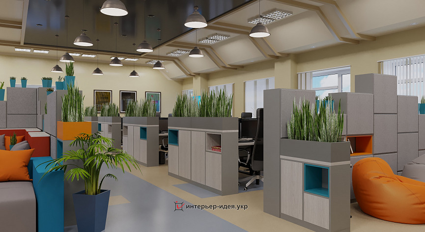 Дизайн ОpenSpace для «СПД Ukraine»