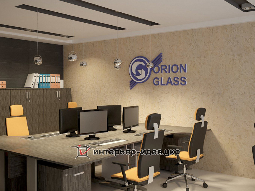 Дизайн офиса компании Orion-Glass в современном стиле