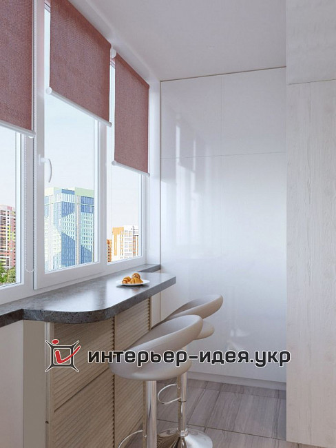 Дизайн интерьера кухни с гостиной в кремовых тонах