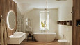 Ванная комната &quot;с секретом&quot; в минималистичном стиле. Дизайн ВАННОЙ КОМНАТЫ