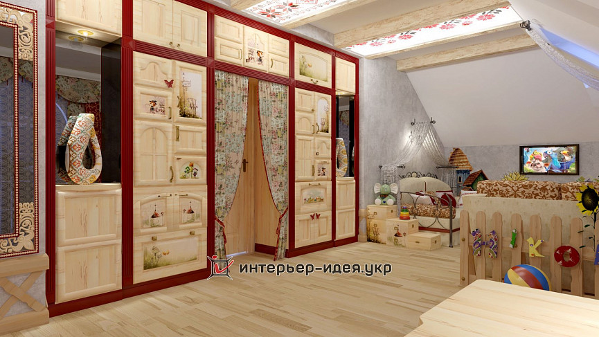 Дизайн детской в украинском стиле