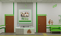 &quot;7ЯClinic&quot;, коридор в отделении семейной терапии. Дизайн САЛОНА КРАСОТЫ