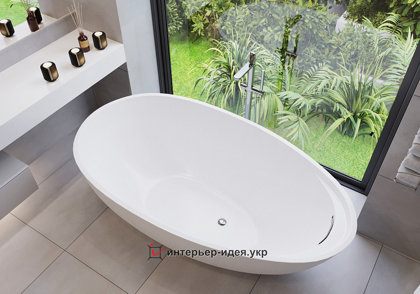 Попадая в тропический рай. Ванная комната в минималистичном стиле.
