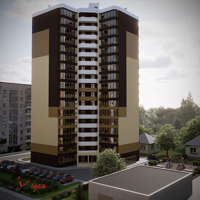 Дизайн экстерьера ЖК в центре Черкасс