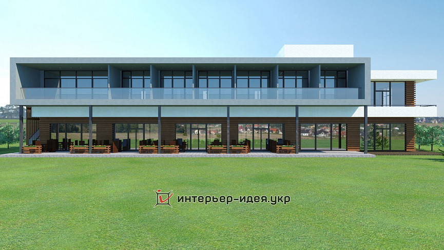 Дизайн фасада проекта гостинично-ресторанного комплекса