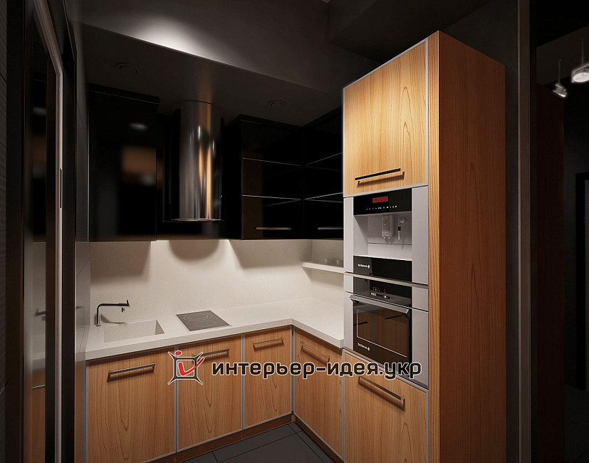 Дизайн угловых встроенных кухонь