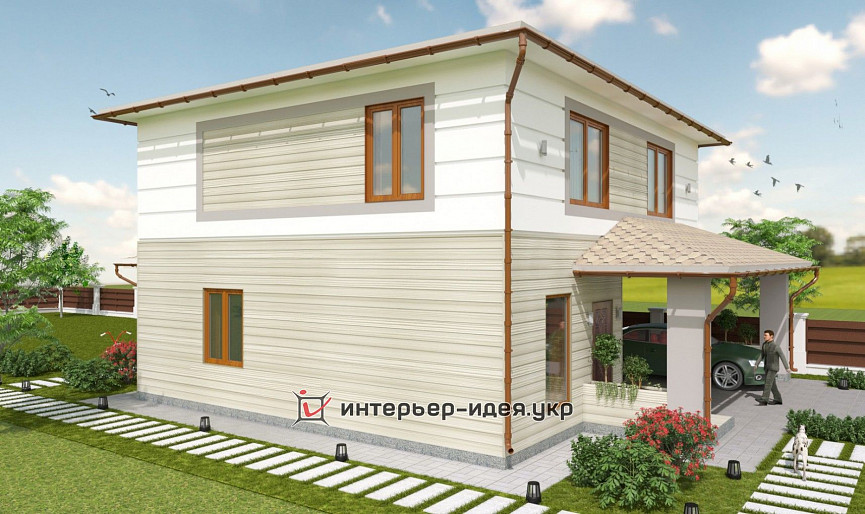 Современный дизайн фасада дома
