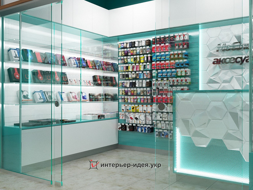 Дизайн магазина мобильных аксессуаров