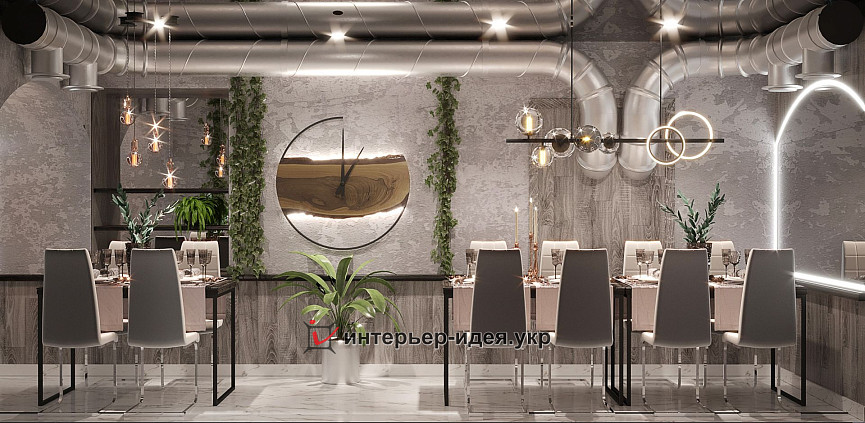 Дизайн VIP комнаты ресторана &quot;Drova&quot; в г. Кропивницкий