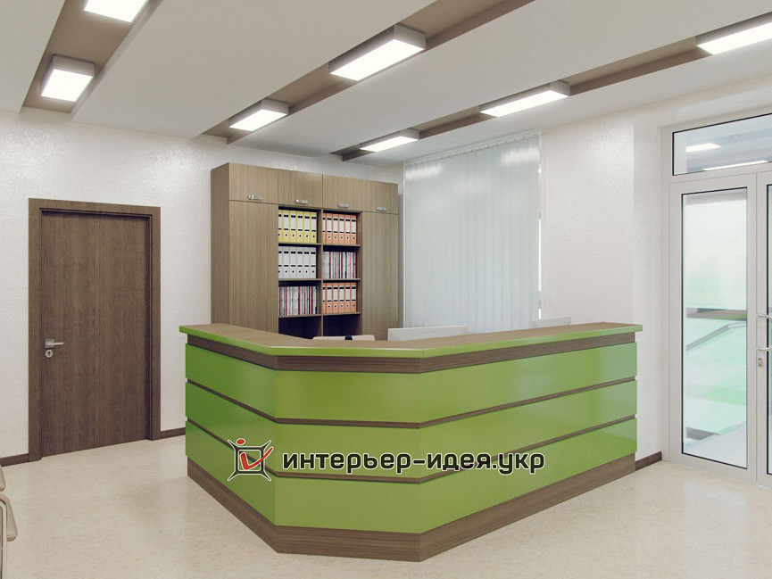 Дизайн ресепшн в Украинском Центре Томотерапии
