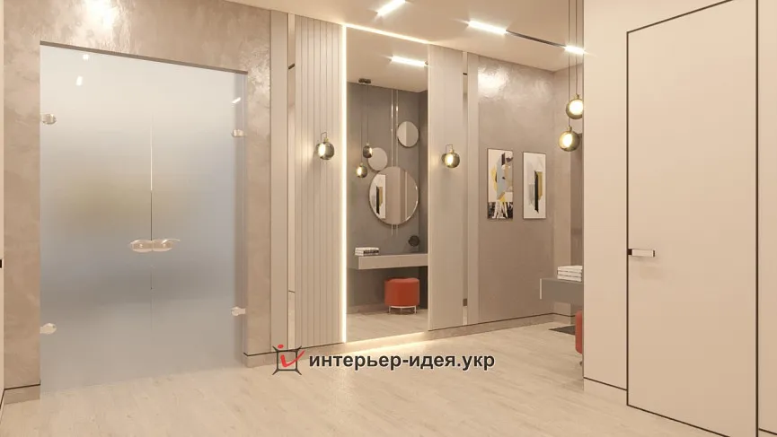 Стройная геометрия в прихожей