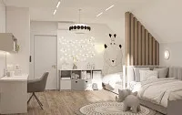 Детская комната в современном стиле, 20 м.кв. Дизайн ДЕТСКОЙ КОМНАТЫ