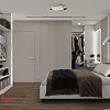 Спальня в цвете моко со смежной гардеробной комнатой