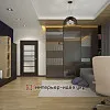 Дизайн гостевой в шоколадно-фиолетовом цвете