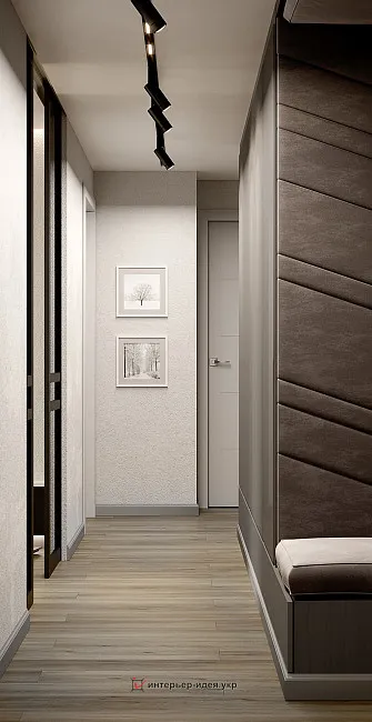 Гостиная комната площадью 15 кв.м. в стиле минимализм