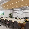 Лаконичное оформление переговорной «Графия Украина»