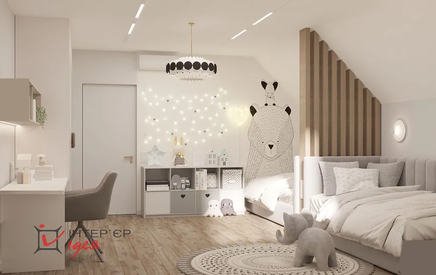 Детская комната в современном стиле, 20 м.кв