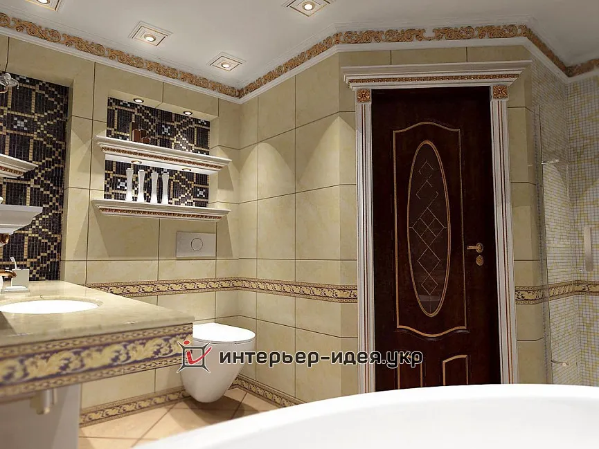 Дизайн ванной, совмещенной с душевой кабиной