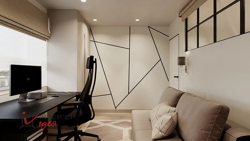 Гостевая комната для молодой пары в ЖК «Андорра»