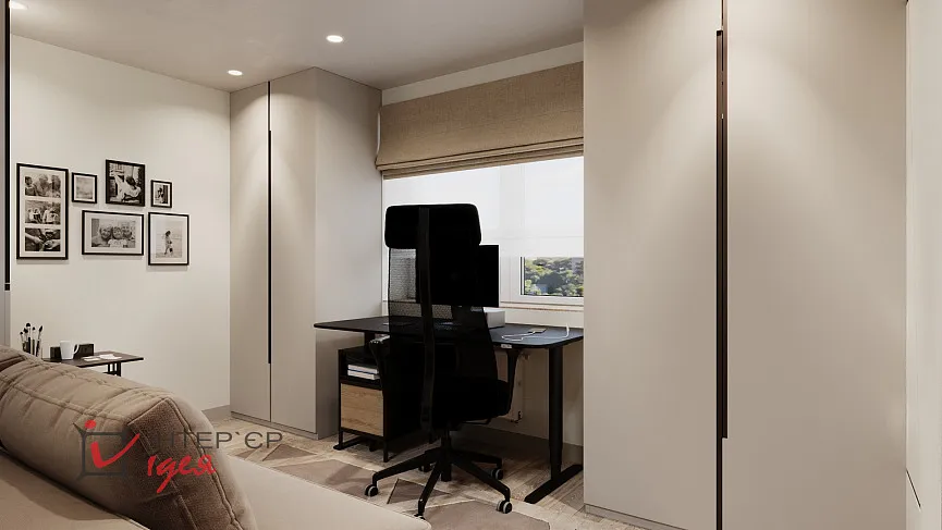 Гостевая комната для молодой пары в ЖК «Андорра»