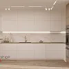 Современный минимализм в кухне-студии, 42 м.кв