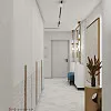 Современные прихожая и коридор, 19 м.кв.