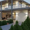Дизайн современного экстерьера в графитовом цвете