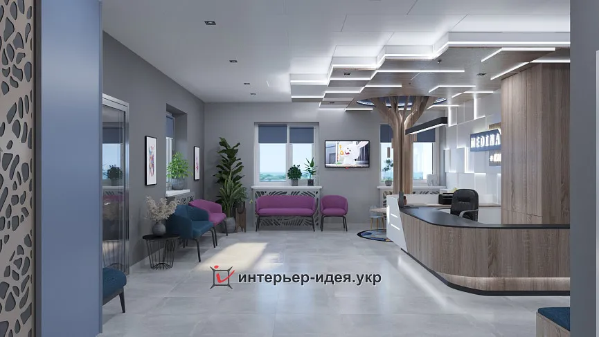 Дизайн холла детской стоматологии &quot;Медина&quot;. «В ожидании зубной феи»